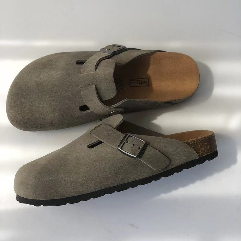 Unisex Lederslipper | Mit Schnallendetail