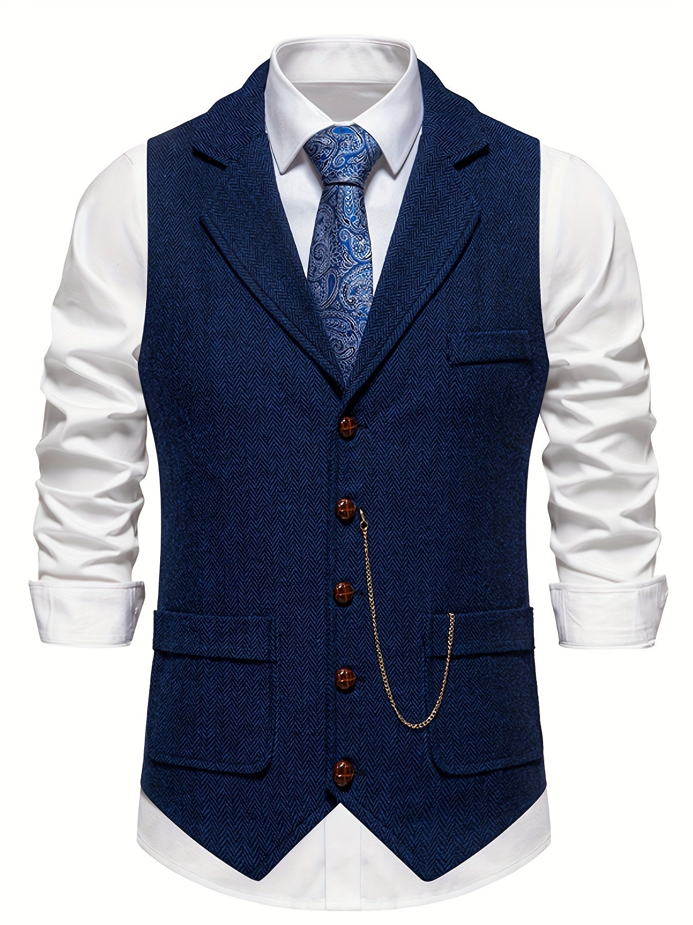 Herren Stilvolle Vintage Weste | Tailliert