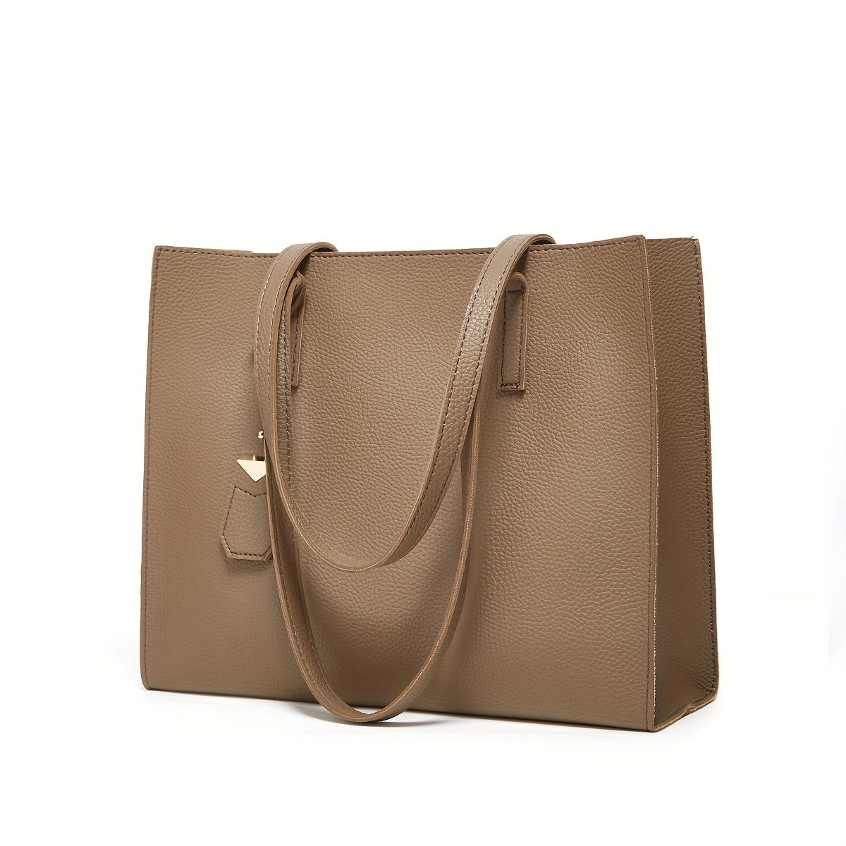 Damen Commuter Tote Bag - Minimalistischer Kiesel-Finish