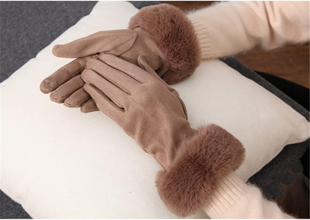Damen Geschmeidige Winterhandschuhe - Weiche Stulpen & Touchscreen-Kompatibel