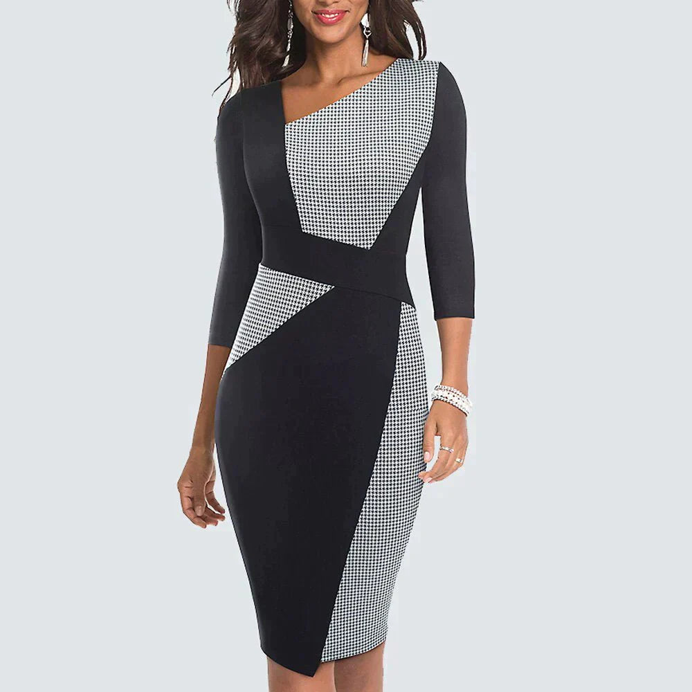 Marika Flickerkleid im Patchwork-Design