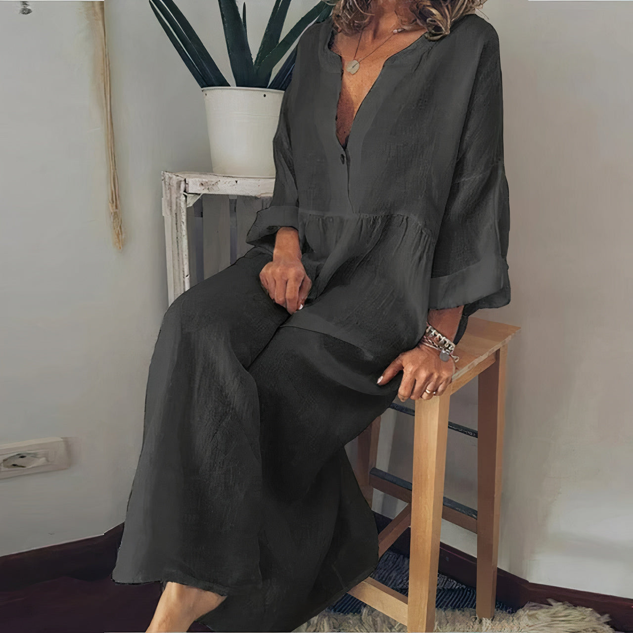 Vesta Blouse Dress
