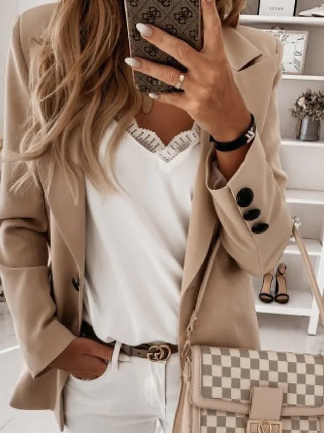 Unkomplizierter Ein-Knopf-Blazer