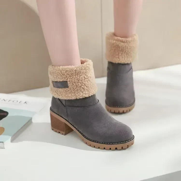 Stilzeits | Elegante und Warme Leder - Schneestiefel