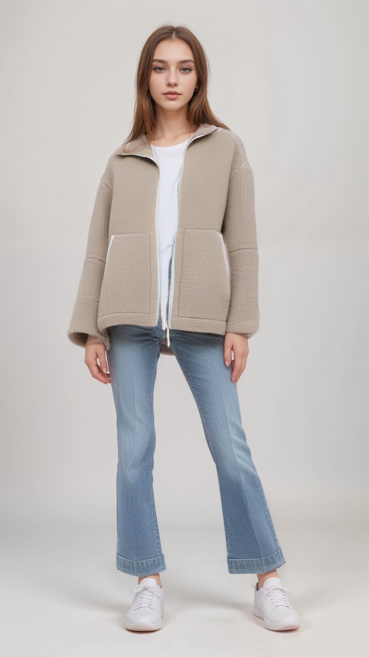 Stilzeits | Teddy Fleece Jacke Polyester Warm, Bequem