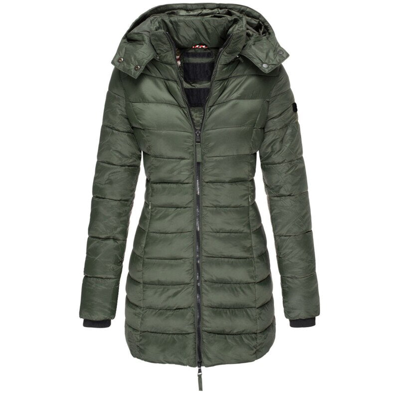 Stilzeits | Winterjacke mit Abnehmbarer Kapuze Leichtgewichtiges Polyester Warm und Komfortabel