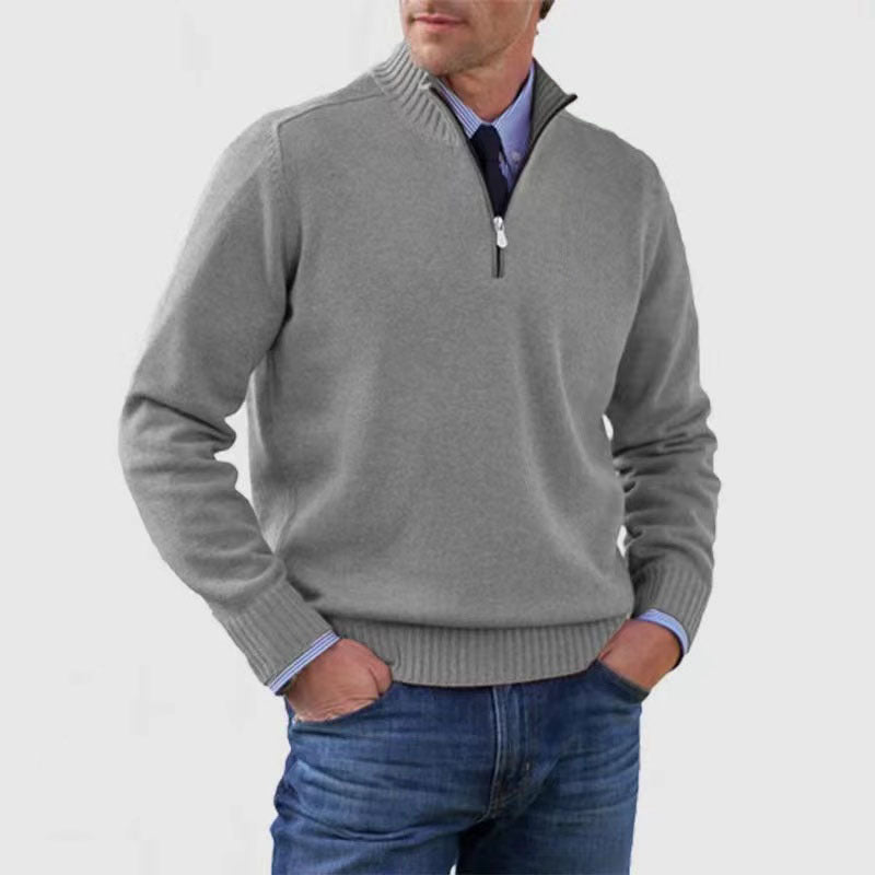 Ricky – Herren-Zipperjacke aus Strick