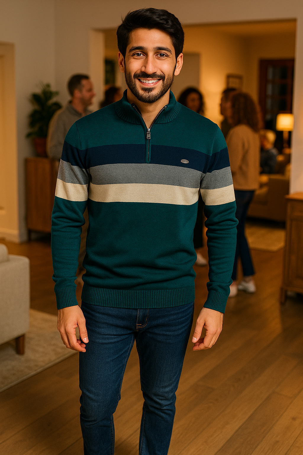 Stilzeits | Wärmer Strickpullover mit Reißverschluss für Den Winter