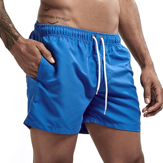 Strandshorts in Uni mit Kordelzug - Merk