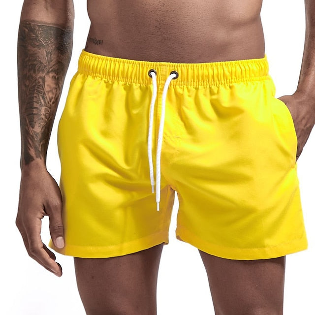 Strandshorts in Uni mit Kordelzug - Merk