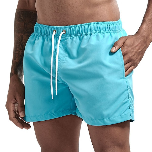 Strandshorts in Uni mit Kordelzug - Merk