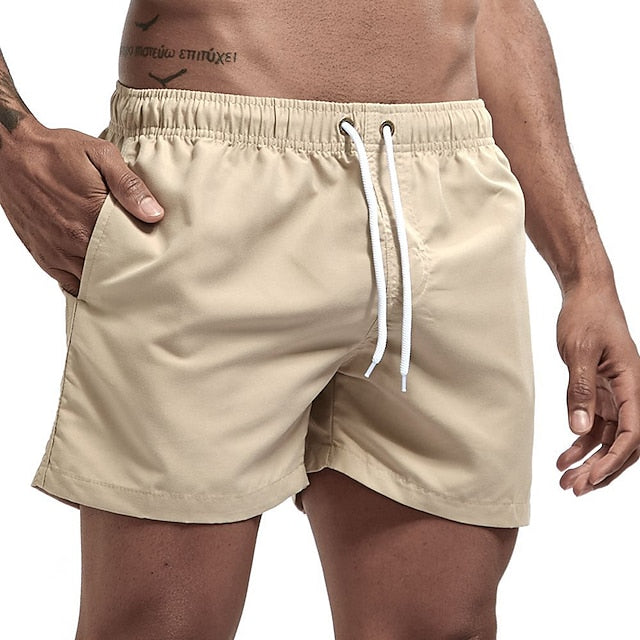 Strandshorts in Uni mit Kordelzug - Merk