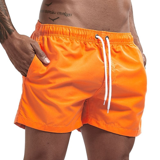 Strandshorts in Uni mit Kordelzug - Merk