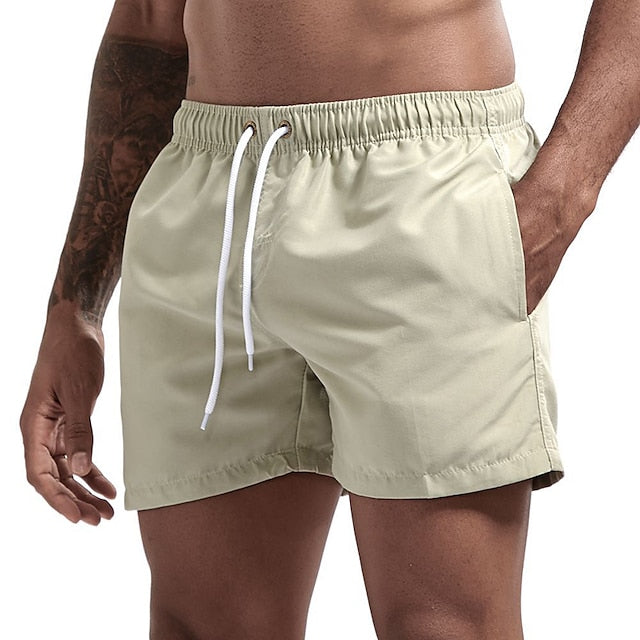 Strandshorts in Uni mit Kordelzug - Merk