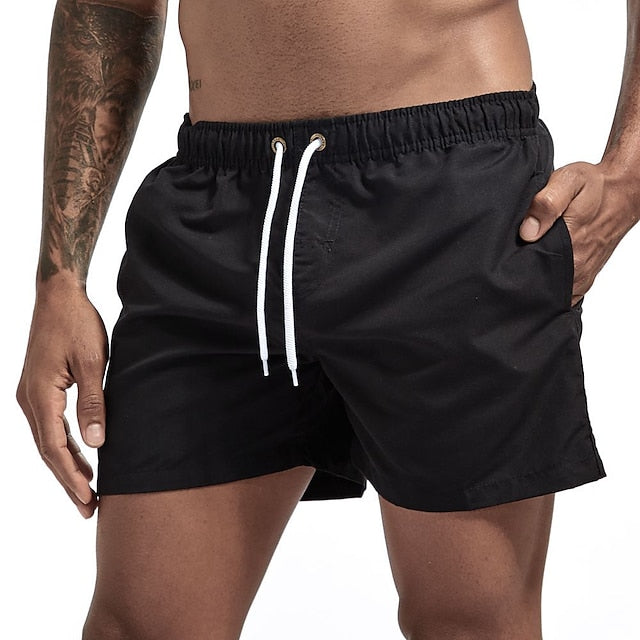 Strandshorts in Uni mit Kordelzug - Merk