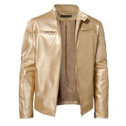 Nigel: Herren-Zip-Jacke aus veganem Leder