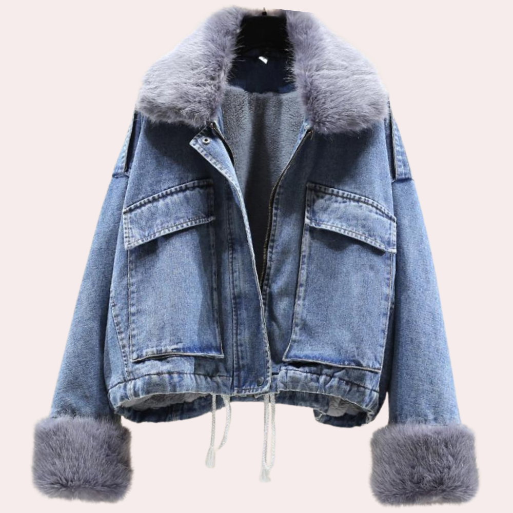 Stilzeits | Warme Denim Winterjacke für Damen