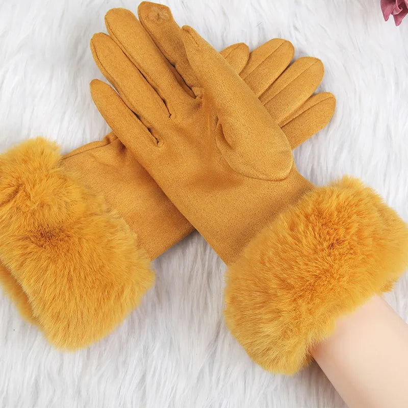 Damen Geschmeidige Winterhandschuhe - Weiche Stulpen & Touchscreen-Kompatibel