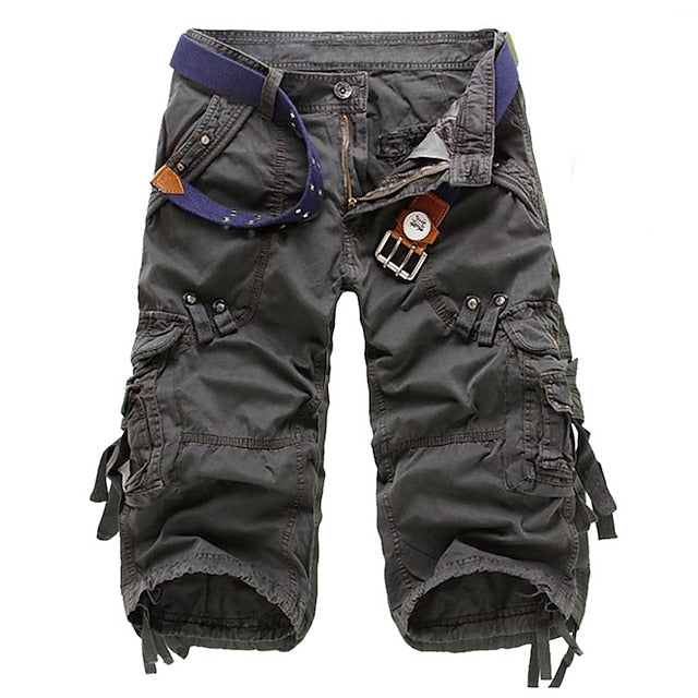 Sommer-Cargo-Caprihose mit geradem Schnitt - Zachariasus