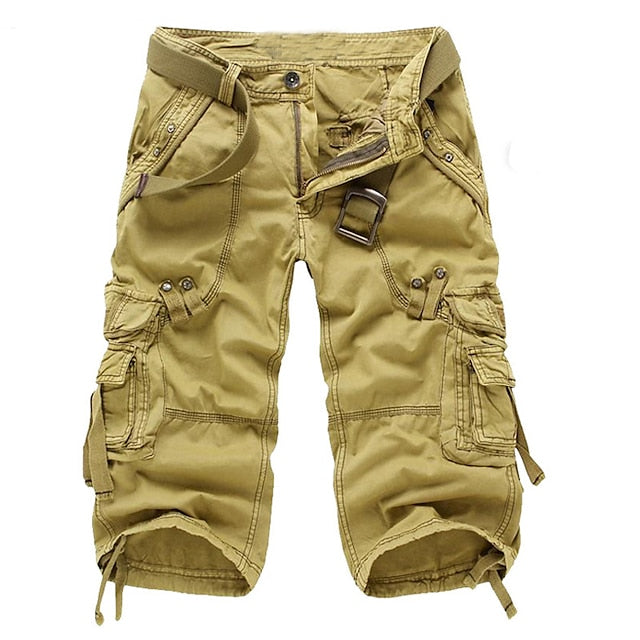 Sommer-Cargo-Caprihose mit geradem Schnitt - Zachariasus