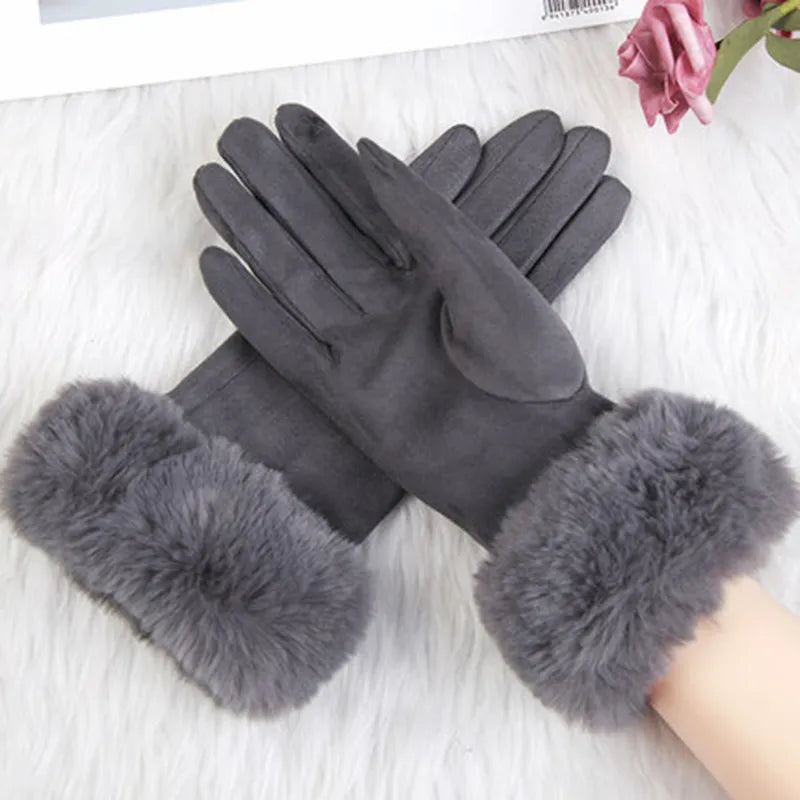 Damen Geschmeidige Winterhandschuhe - Weiche Stulpen & Touchscreen-Kompatibel