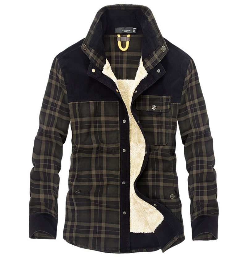Stilvolle, hochwertige Winterjacke aus Flanell – Frido
