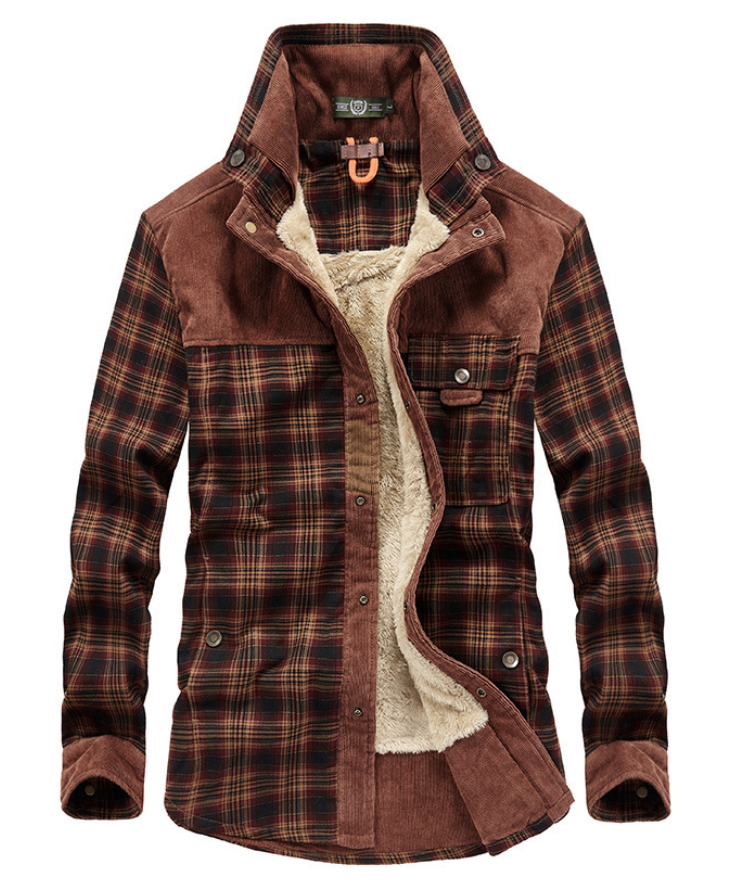 Stilvolle, hochwertige Winterjacke aus Flanell – Frido