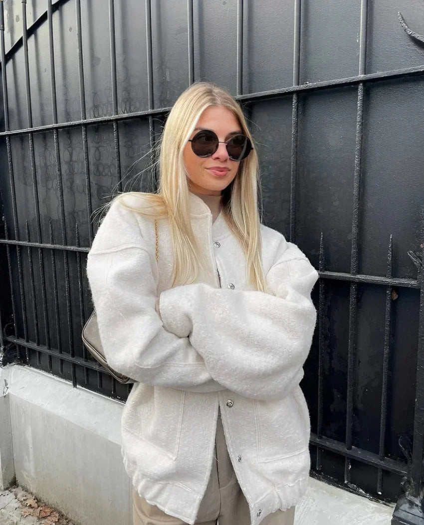 Stilzeits | Wollmischung Übergröße Jacke