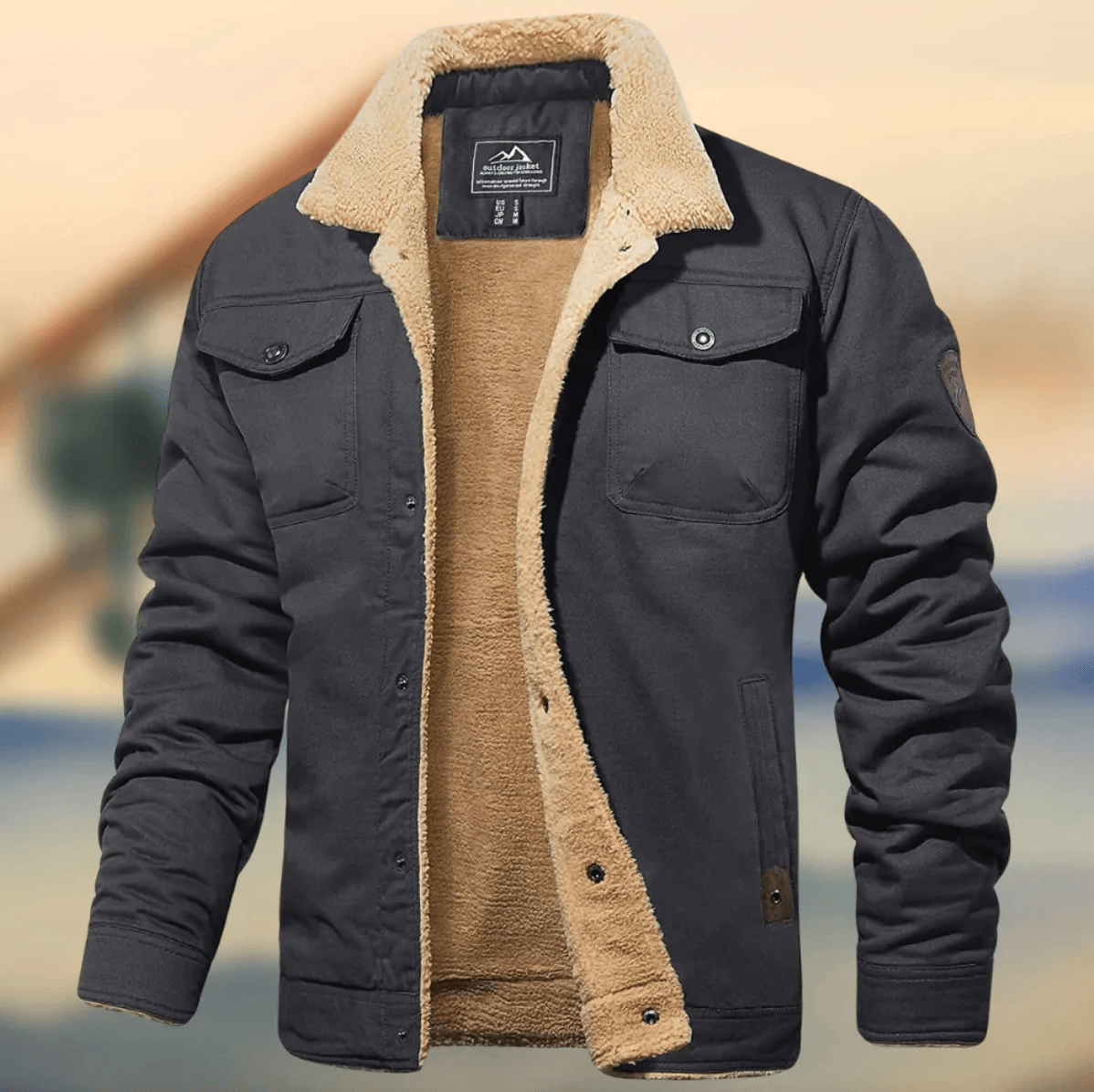 Stilzeits | Warme Herrenjacke mit Kragen