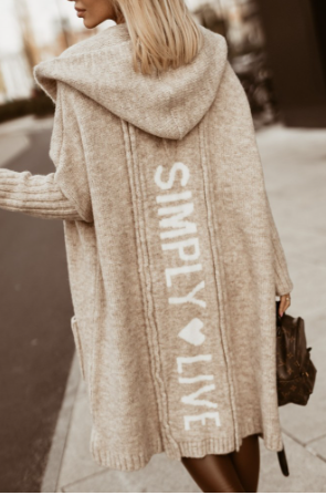 Stilzeits | Weicher Damen Kapuzenpullover mit Kapuze und Druck