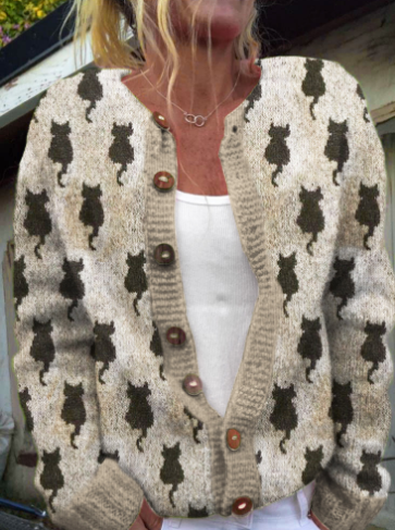 Stilzeits | für Frauen mit Lustigem Hundemuster Freude und Wärme In Ihrer Garderobe