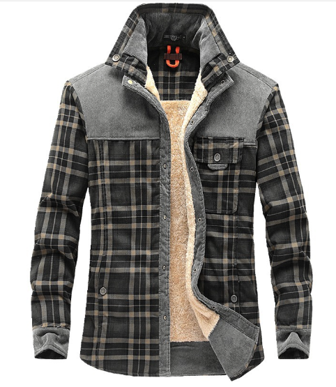Stilzeits | Futterhemdjacke Aus Flanell Polyester-mischung Warm und Rustikal