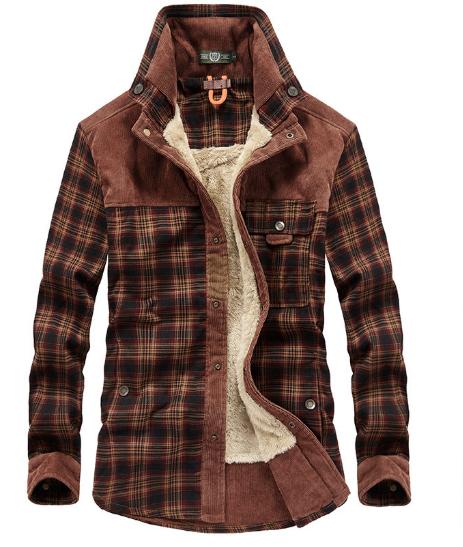 Stilzeits | Futterhemdjacke Aus Flanell Polyester-mischung Warm und Rustikal