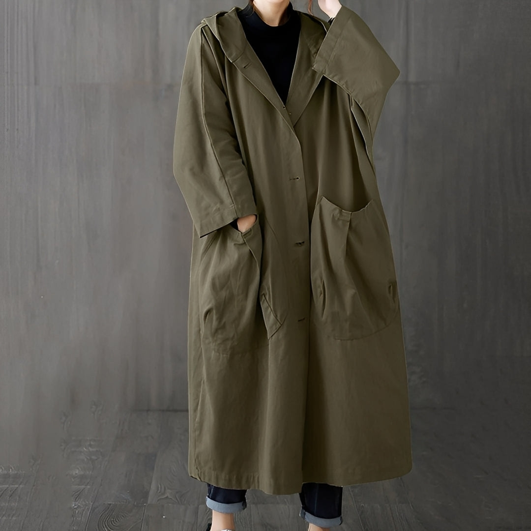 Stilzeits | Moderner Trenchcoat mit Taschen für Frauen