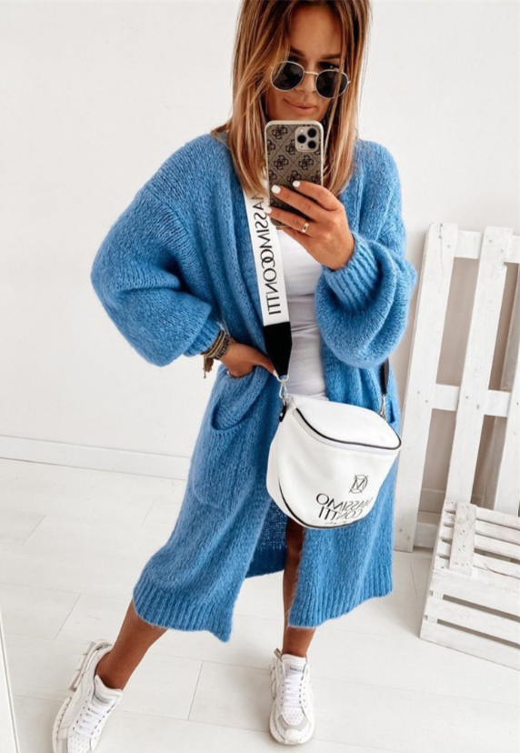 Stilzeits | Strickweste mit Taschen für Frauen