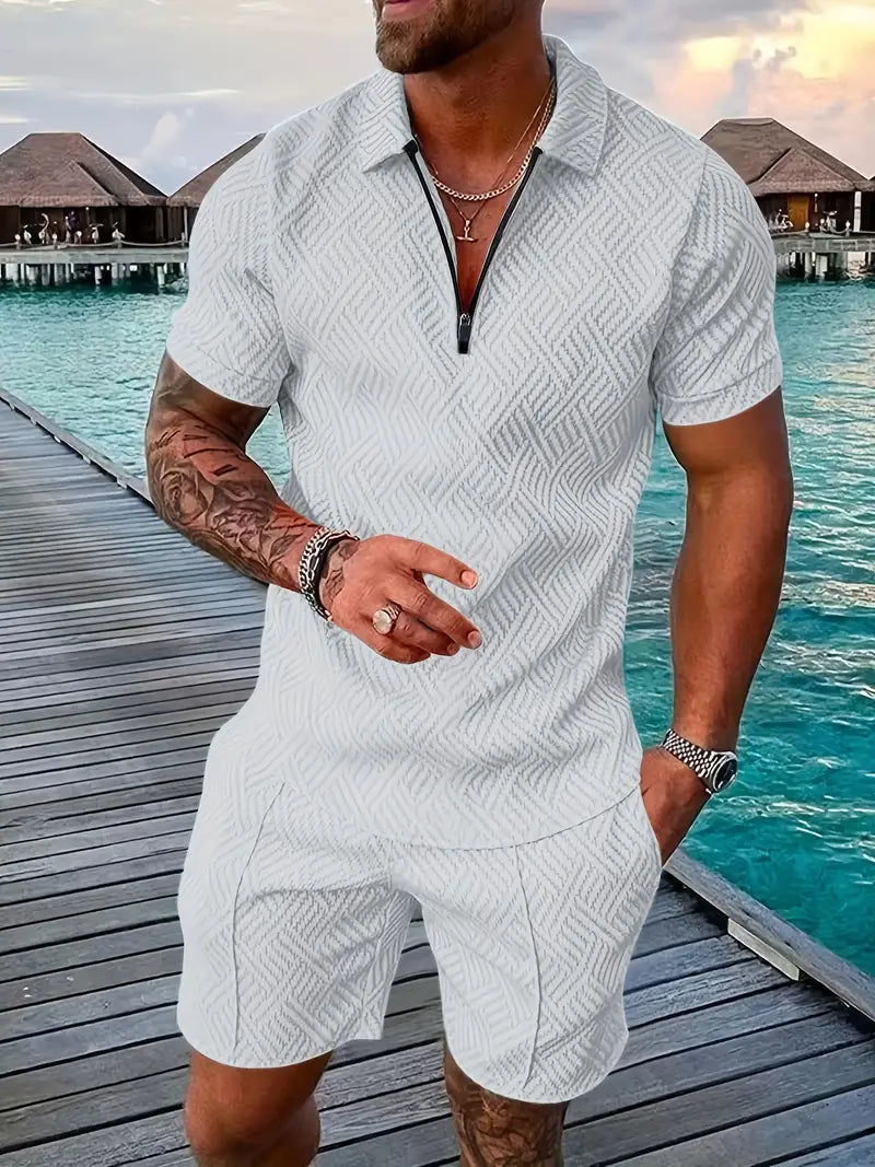 Ehrenfried Luxuriöses Herren-Set: Sommer-Shirt und Shorts
