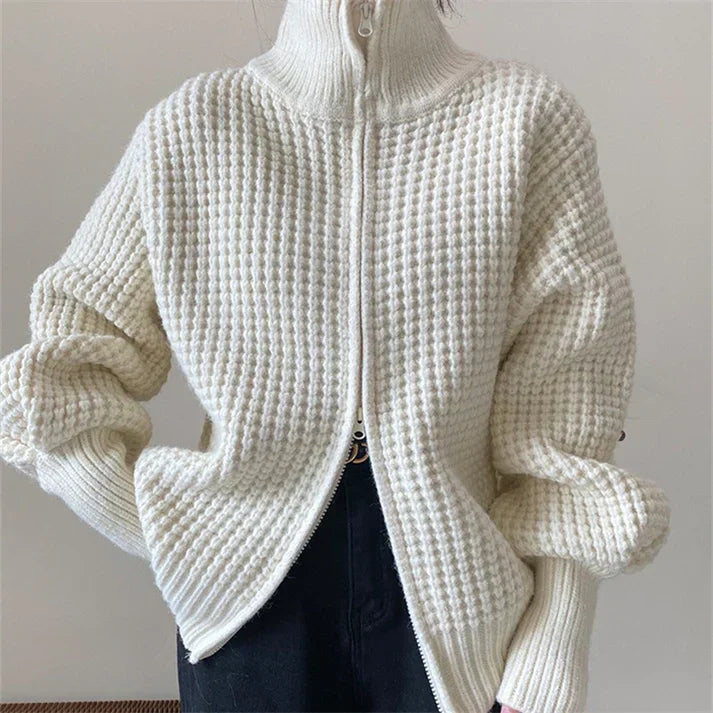 Vynliss Reißverschluss-Strickjacke