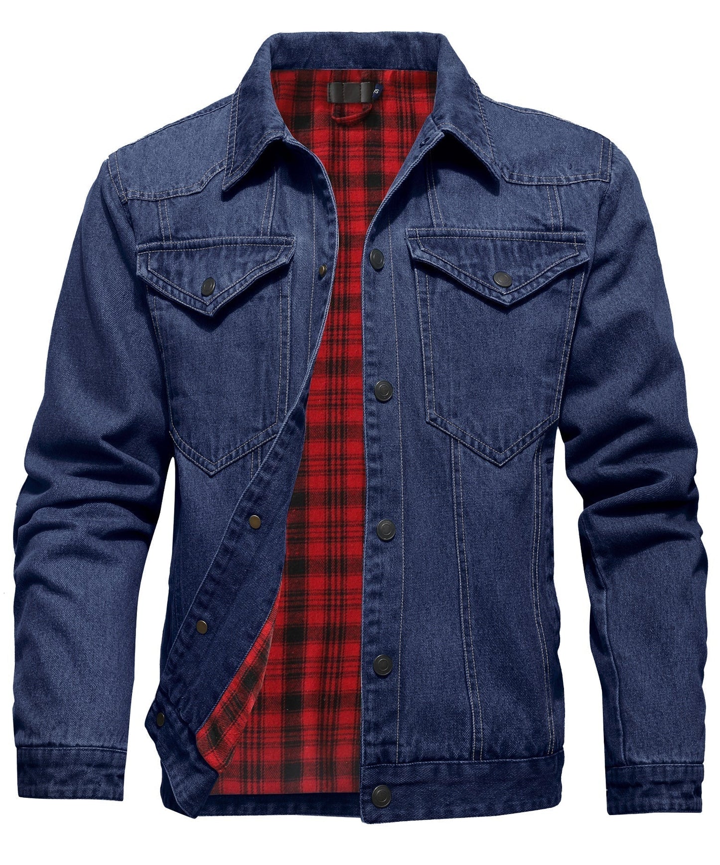 Stilzeits | Herren Denim Wandererjacke - Flanell gefüttert