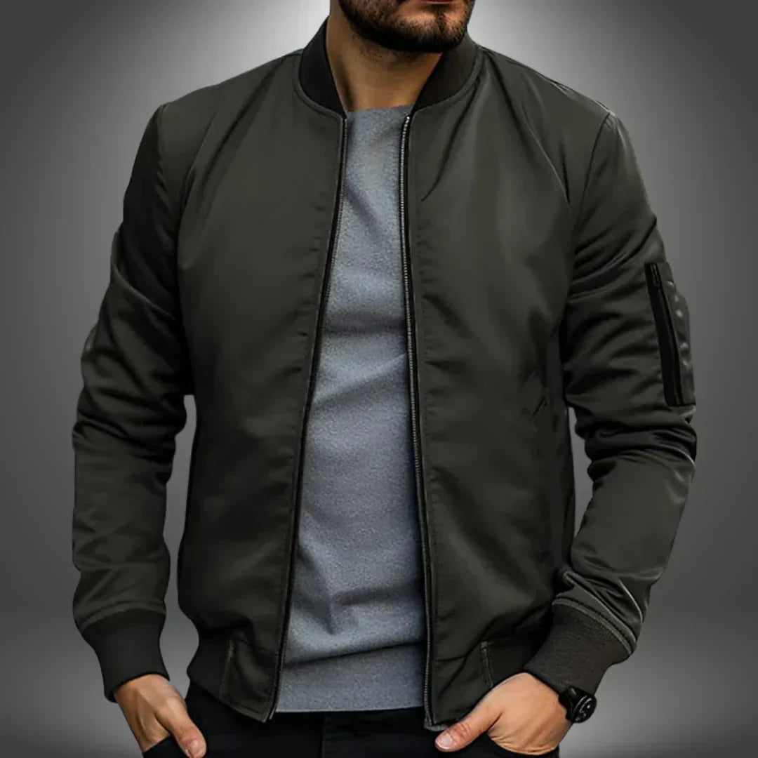 Stilzeits | Herren Leichte Bomberjacke – Lässiger Windbreaker