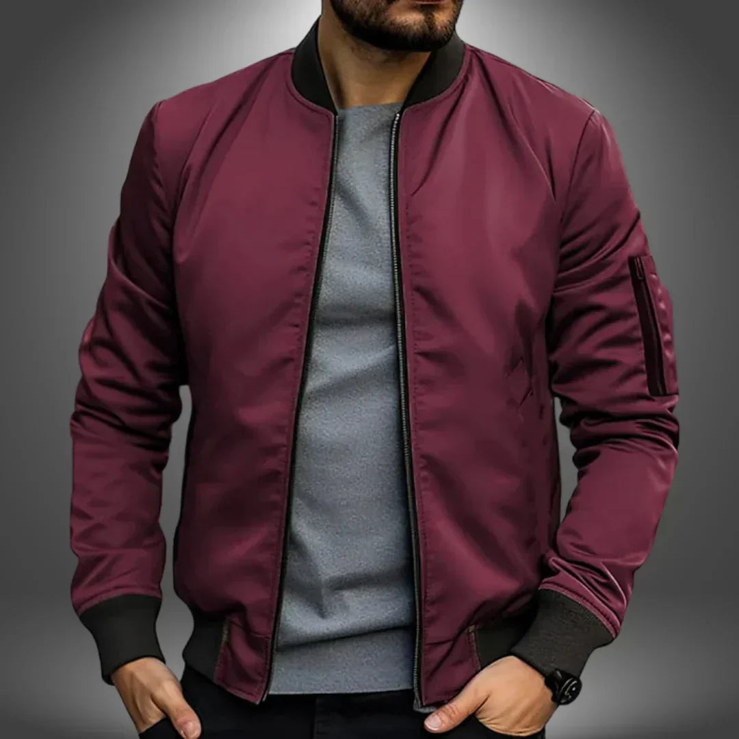 Stilzeits | Herren Leichte Bomberjacke – Lässiger Windbreaker