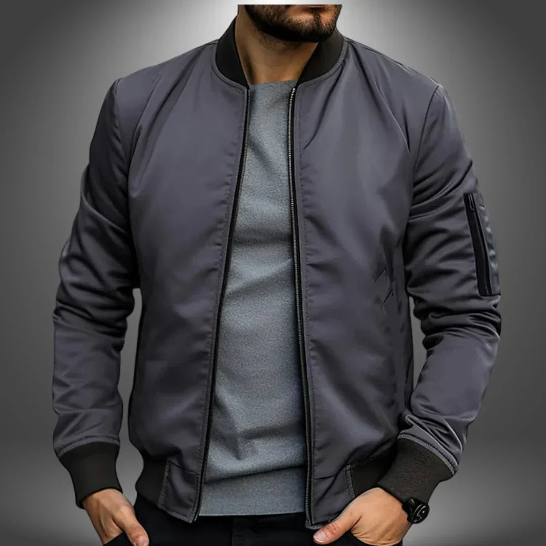Stilzeits | Herren Leichte Bomberjacke – Lässiger Windbreaker