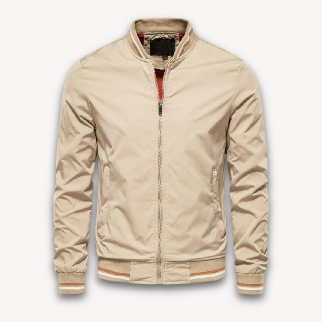 Stilzeits | Herren Leichte Polyester Bomberjacke - Lässiger Windbreaker