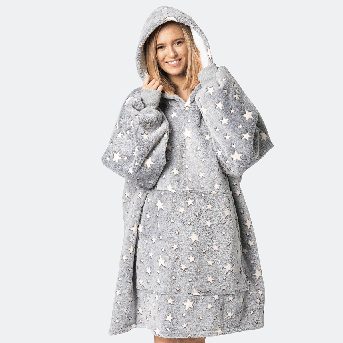 Graue Sterne HappyHoodie - Stilzeits