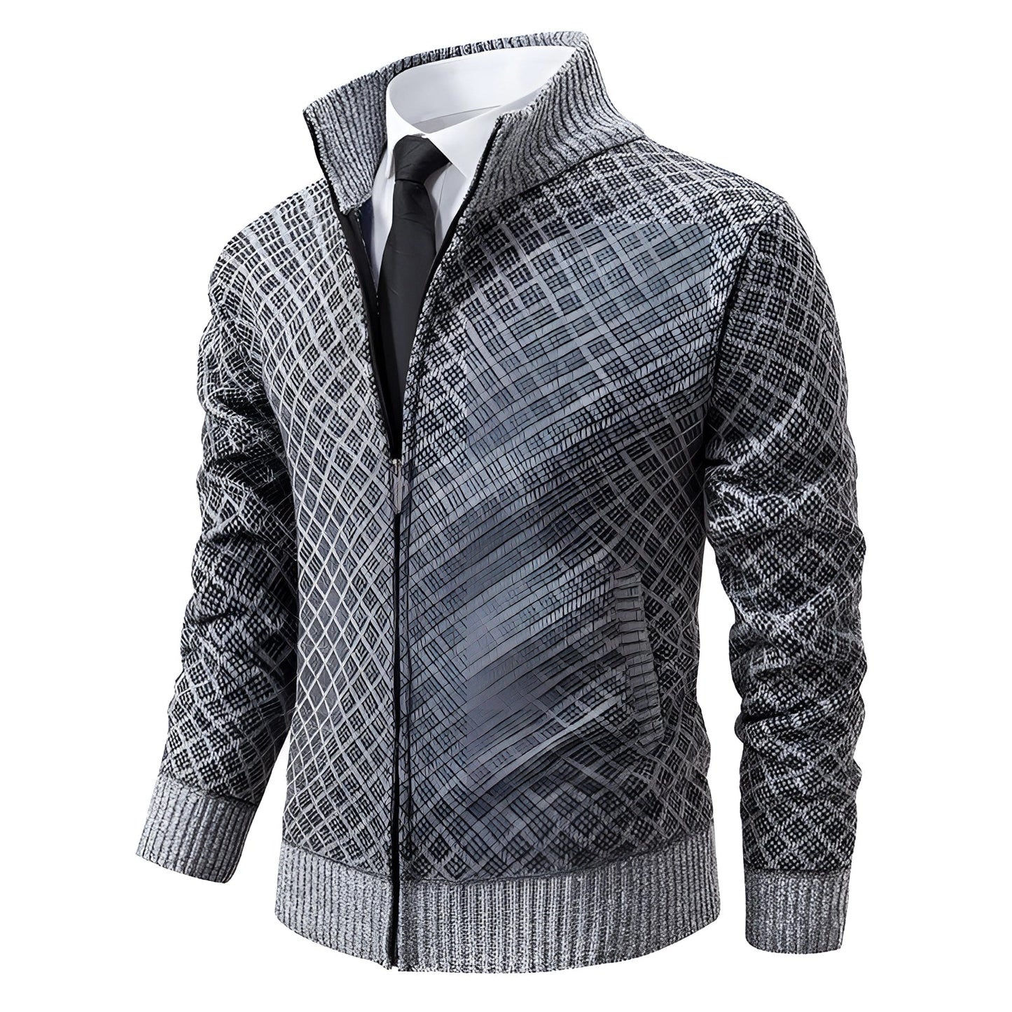 Stylishe Herren Winterjacke mit Reißverschluss – Holger