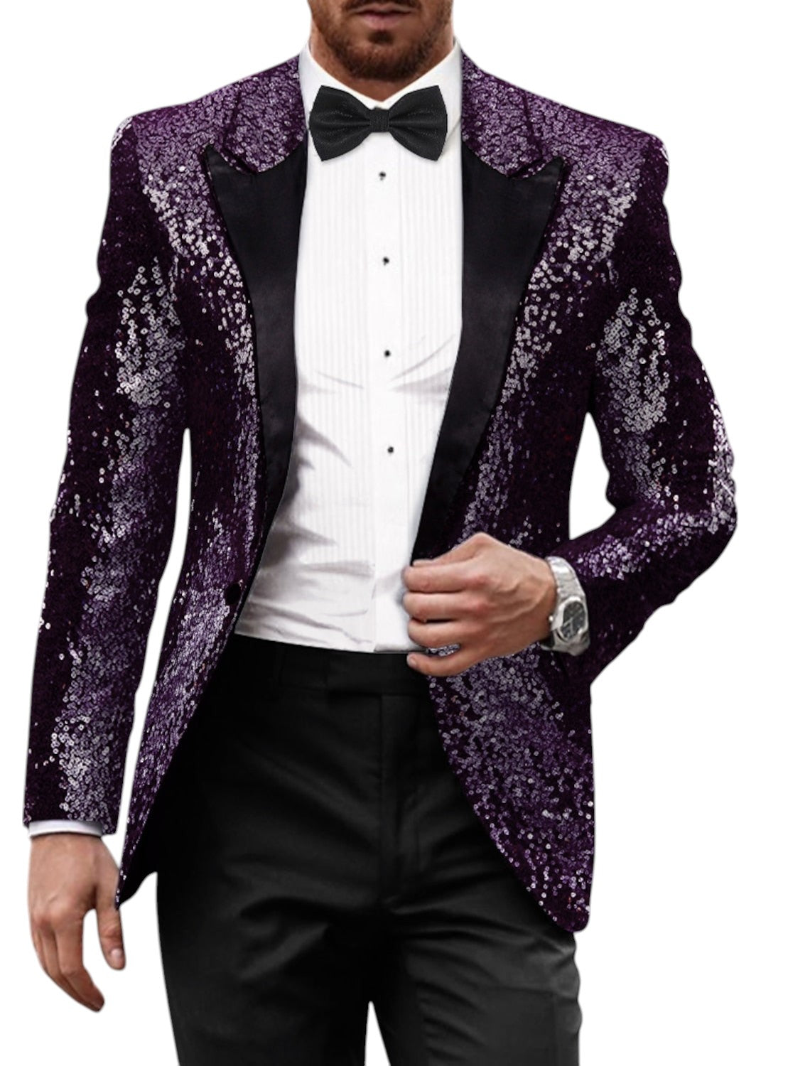 Retro Glitzerblazer Für Herren | Stilvoll