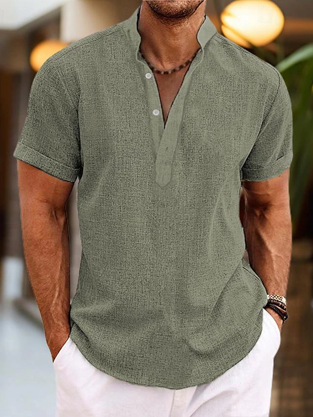 Silas Men's Linen Shirt: Breathable Summer Shirt in Many Colors