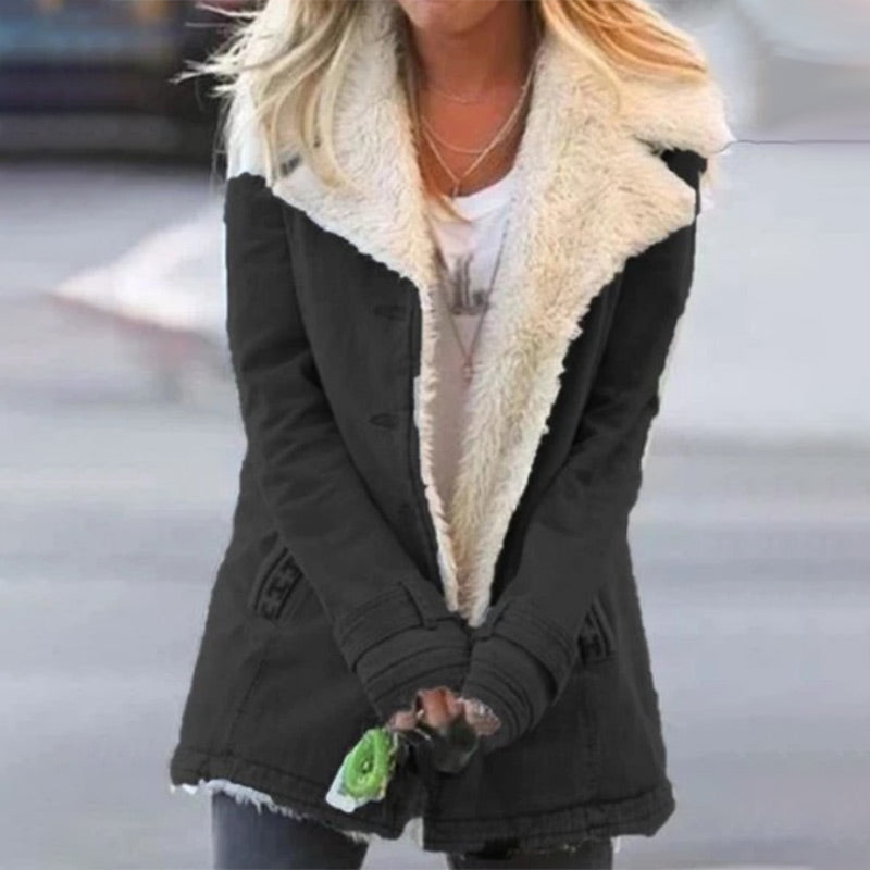 Stilzeits | Winterjacke mit Reverskragen für Damen