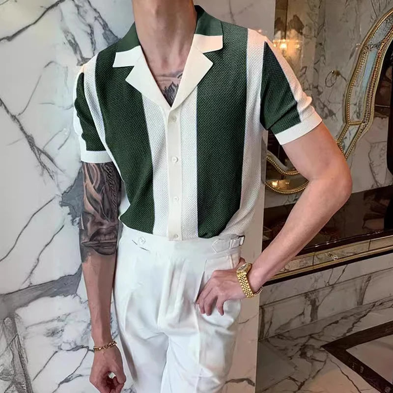 Sommerliches Strickhemd im eleganten Stil - Laurence