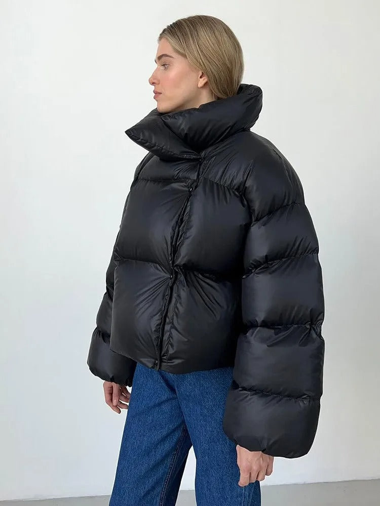 Baumwoll-Steppjacke mit Kapuze von Osang