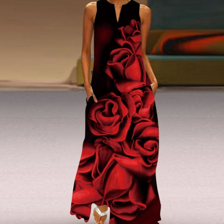 Sommer-Maxikleid Cerea mit floralem Muster